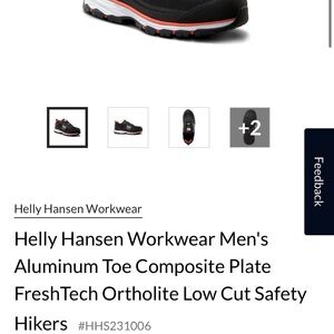 Helly Hansen Black and Red Athletic Shoes